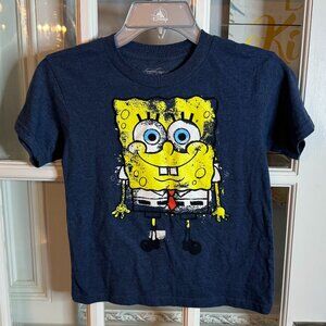 SpongeBob SquarePants Boy Sz L Short‎ Sleeve Shirt